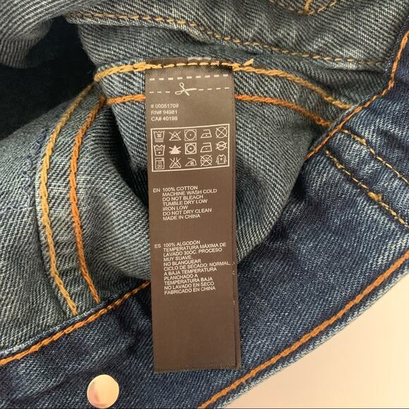 Via Penny Lane Reworked Apparel | Men’s Nirvana Graphic Denim Jacket Small - Picture 8 of 8